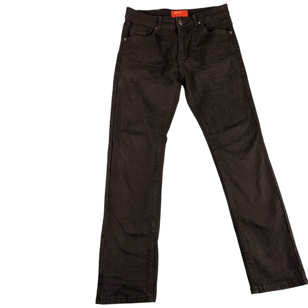 RGSTR Denim Jeans Mens 32 Black Classic Five-Pocket Stretch Straight Leg Outdoor